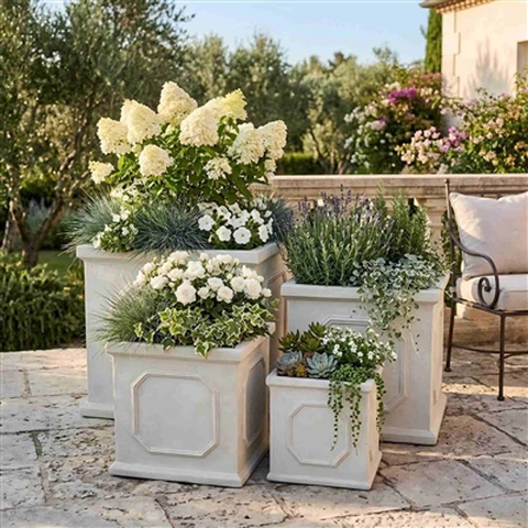 Indoor & Outdoor Fiber Clay Planters For Natural Living Spaces
