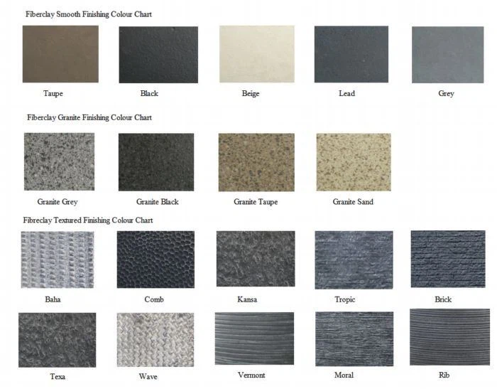 8 Fibreclay Planter Color Palette