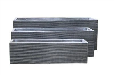 Large Fiberglass Trough Planters